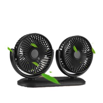 China 2020 Hot Selling High Wind Energy Saving Amazon Fan Hotel Mini USB Dual Head Mini Cooler Fan For Car for sale