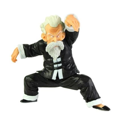 China 2021 Key Exchangeable Cartoon Toy Hot Sale Martial Arts God Martial Arts Roshi Head Doll Model Boxed Figure New for sale