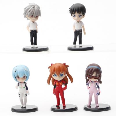 China MODEL TOY 6.5 5 Cm Pieces Cake Decoration Cute PVC Evangelion Anime Action Figure Sets Toys for sale