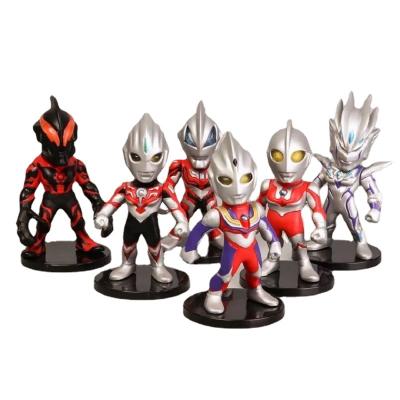 China Cartoon Toy Hot Selling Ultraman Anime Handmade Model Toy Cake Decoration Tide Play Blind Box for sale