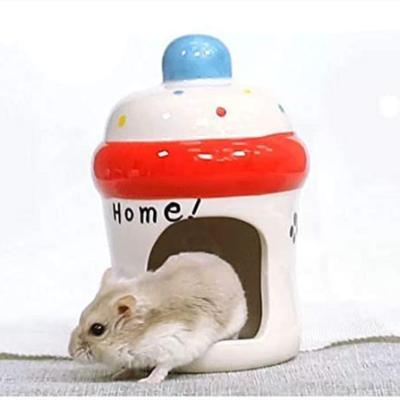 China Factory Direct Best Breathable Hamster Hideouts Ceramic Chinchilla Hideout For Amazon for sale