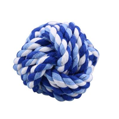 China Professional Manufacturer Stocked With Handle Ball Strong For Pets Pet Rope Toy for sale