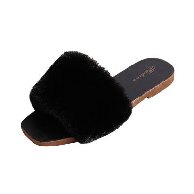 China 2022 fashion trend plush best-selling diary a lady warm slippers wearing a warm woman's slippers fashion leisure for sale