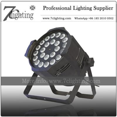 China RGBWA-UV 6in1 LED PAR 64 Can Stage Spotlighting 24X18W Hex for sale