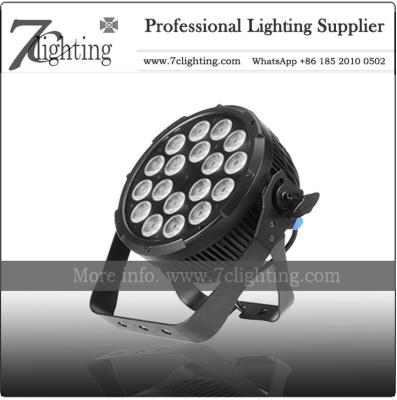 China Round Parcan 18X12W LED PAR Light RGBW with Strobe Dimming Change Lighting Effect for sale