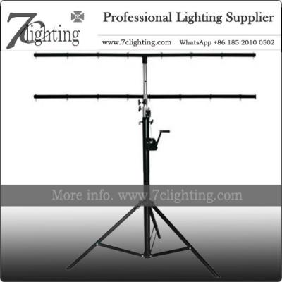 China Double Bar LED PAR Light Stand 4.5m Winch up Lighting Stand for sale