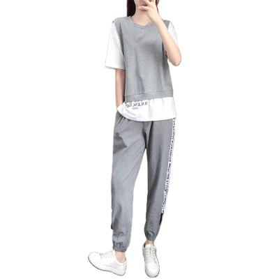 China Professional Manufacturer 100% Polyester Women Casual Loose Sportswear Sets QUICK DRY for sale