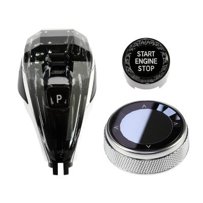 China Luxury Crystal Series Gear Shift Three-piece Knob For BMW 1/2 F Series Chassis F20 F21 F22 F23 Car Accessories Interior Accessories for sale