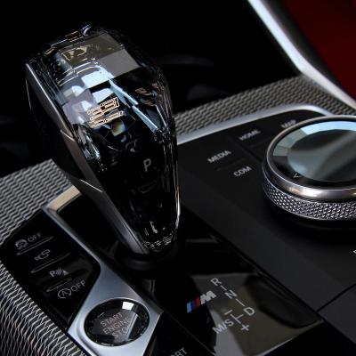 China ABS+Glass Car Accessories Wholesale Crystal Three-piece Gear Shift Set Knob For BMW 3 Series G Chassis G20 G28 2020-2021 for sale