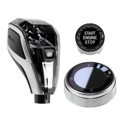 China 3 4 5 6 7 8 X Z M Crystal 3 Piece Multimedia Gear Shift Set Button Power On Button For New BMW 5 Series G30 G38 2018-2020 Car Interior Accessories for sale