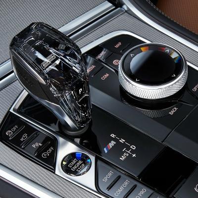 China Three-Piece Set of Gear Shift Inner Crystal Knob ABS+Glass Replacement Accessories For BMW 8 Series G14 G15 G16 2019-2021 for sale