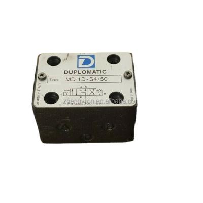 China Machinery Repair Shops MD1D-S4/50 DC24 Duplomatic Solenoid Valve Duplomatic Valve Hydraulic Pressure Relief Valve is used for hydraulic equipment for sale