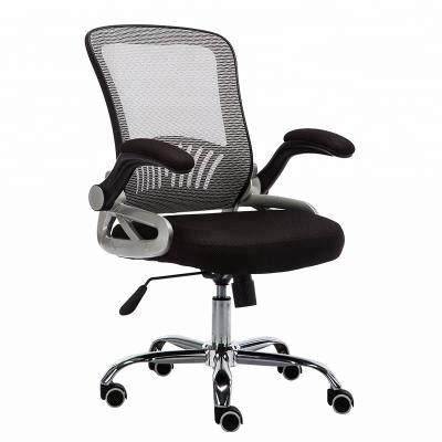 China Free Sample Lumbar Support Adjustable Classic Mesh Design Full Size Plastic Seat Home Office Manager Chair in Gray for sale