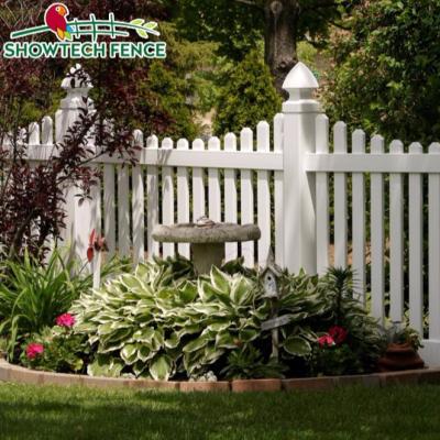 China Hot Selling Cheap Easily Assembled White PVC Fence Garden Barrier for sale