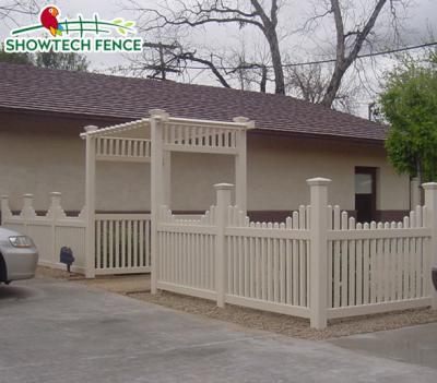 China Easily Assembled Popular White Used Outdoor Vinyl Picket Fence for sale