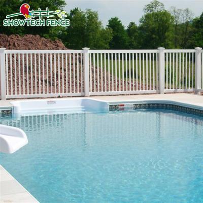 China New Design Safety Easily Assembled Plastic PVC Swimming Pool Fence / Palisade Fence for sale