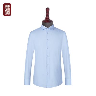 China Blue Collar Anti-pilling Men Shirts Regular Tc Fabric for sale