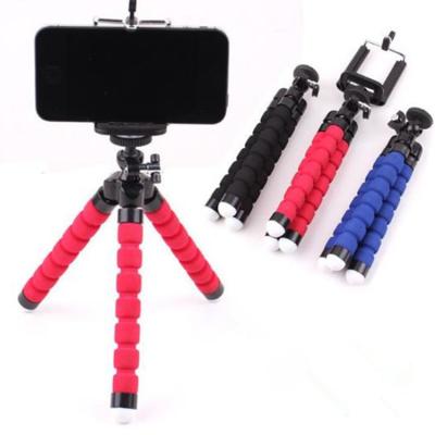 China PORTABLE Flexible and Portable Cell Phone Tripod with Universal Clip for Smartphone and Camera for sale