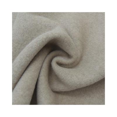 China Wind Proof Double Face Woolen Overcoat Polyester Blended Fabric Two Sides Wool Fabric Cut Wool Velor Woven Fleece Textile For Overcoat for sale