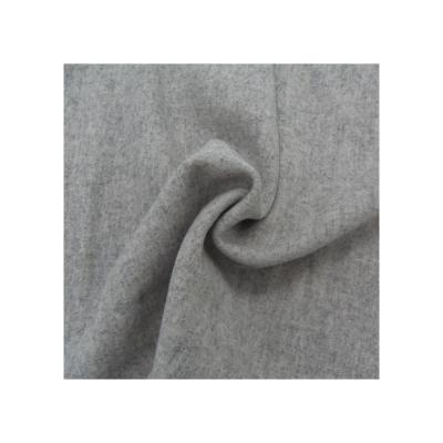 China Wind Proof Mid Face Leisure Fabric One Side Wool Caroset Lightweight Flannel Woven 100% Fleece Blanket Textile For Overcoat for sale