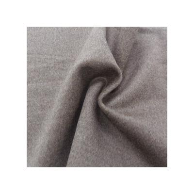 China Wind Proof Mid Face Cloth Plain Solid Wool Fabric Lightweight Soft Handfeel Woven Fleece Covering Textile For Overcoat for sale