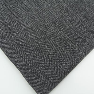 China Wind Proof Men's Zig-Zag Semi Worsted Fabric 100% Brushed Wool Sheer Wool Woven Over Liner Fleece For Suit for sale