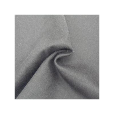 China Wind proof single face leisure solid semi-worsted fabric cut velvet woven fleece overcoat textile for suit for sale