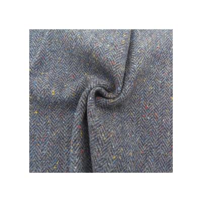 China Wind Proof Single Face Cloth Herringbone Woolen Knicker Woven Fleece Woven Fabric For Overcoat for sale