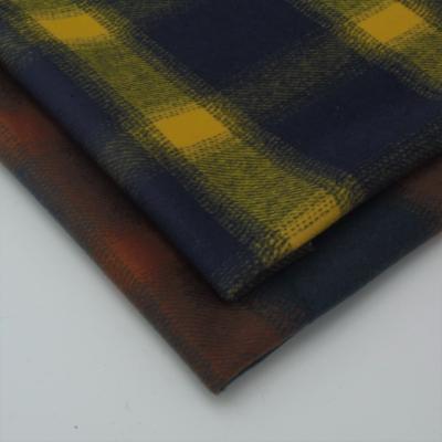 China Wind Proof Mid Face Tartan Fabric One Side Control Woolen Fabric Single Weight Plaid Woven Fleece Textile For Overcoat And Jacket&d for sale