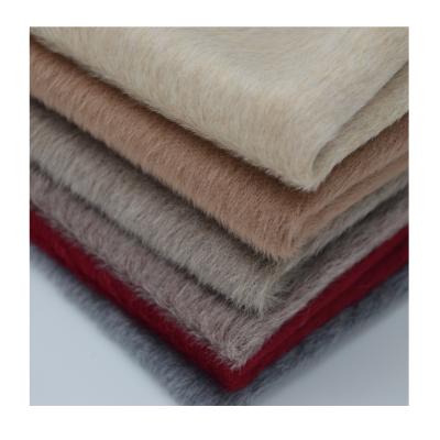 China Wind proof plain solid plain dyed color woolen fabric middle blanket machine heavy woven fabric side wind proof for sale