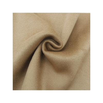 China Wind proof fabric one face tweed iscose blend wool single side fabric woven fleece textile for overcoat for sale