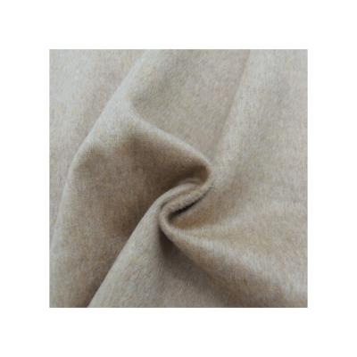 China Wind Proof One Side Cashmere Wool Fabric Lightweight Cut Velvet Woven Fleece Overcoat Textile For Overcoat for sale