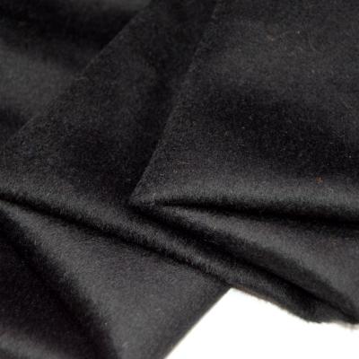 China 2022 Wind Proof New Design Windproof Over Fleece Textile Black Color Wool Coating Fabric For Coat for sale