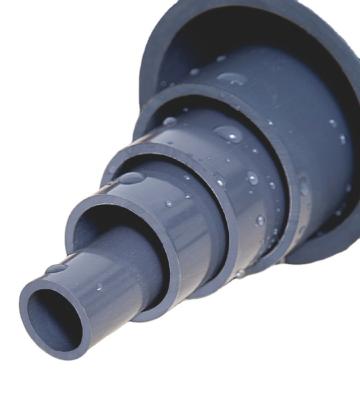 China Gray PVC-U Accessories PVC-U PN10kg PN16kg PRESSURE Fittings Pipe And Connector COUPLING for sale