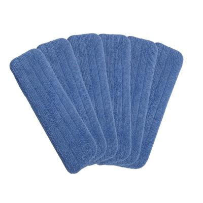 China Stocked 4 Pcs Microfiber Mop Cloth Kitchen Floor Cleaning Flat Broom Duster Bathroom Replacement Mop Pads Household Cleaning Tools for sale