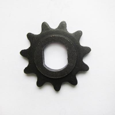 China 11 D-hole double tooth sprocket motor sprocket 10mm for electric scooter 25H chain 102D25H parts for sale