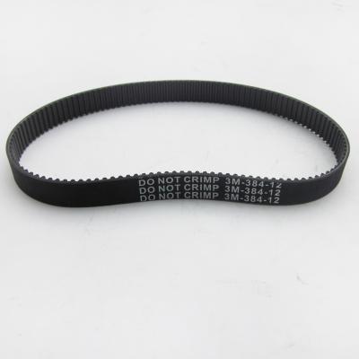 China Electric scooter 3M 384 12 3m-384-12 drive belts HTD 3M-384-12 3M384 ebike synchronous belt for sale