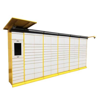 China Hotel Metro Station Mall 7/24 Self Pick Up Electronic Smart Cabinet Parcel Delivery Outdoor Locker For Express Mail for sale