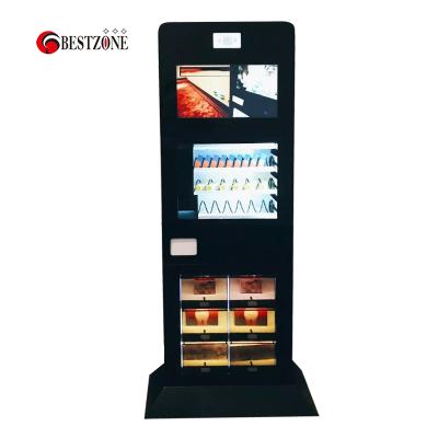 China Large Capacity Automatic Combo Metal Snacks Drinks Vending Machines for sale