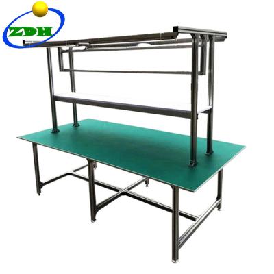 China Industrial Line Work Table Workbench Simple Operation With Led Lighting for sale