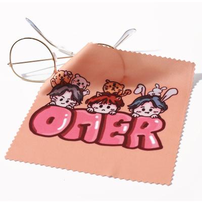 China Viable Custom Promotional Custom Logo Eyeglass Cleaning Cloth Wholesale Custom Logo Eyeglasses Cleaning Cloth for sale