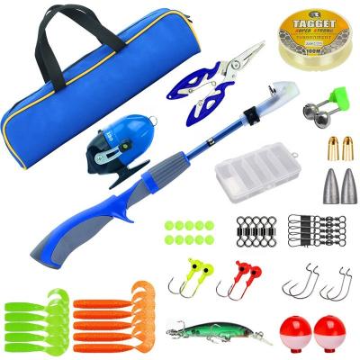 China Outdoor Fishing Tackle 51pcs Fishing Combo Fishing Reel Rod Lure Hook Line Accessory Set for Freshwater and Saltwater for sale