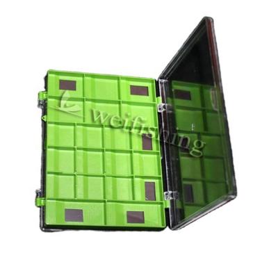 China Plastic Double Side Magnetic Fly Fishing Box Hooks Storage Case Holder with 44 Compartments for sale