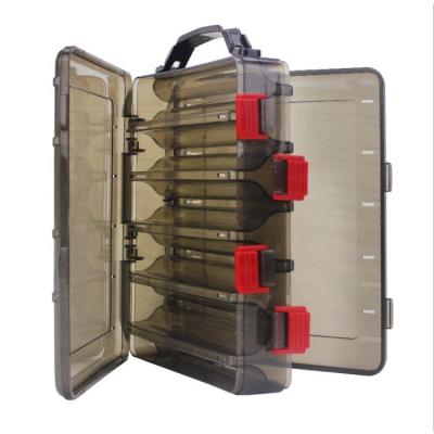 China Large Capacity Plastic Double-sides Lure Waterproof Bait Box For Tackle Box for sale