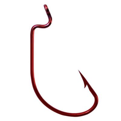 China High Carbon Steel Fishhooks 2# - Copper Alloy 5/0# Crank Hook For Soft Worm Bait Crankbait Fishing Accessories for sale