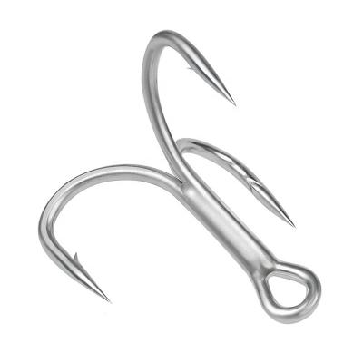 China High Strength High Carbon Steel Barbed Quadruple Strong Treble Hook Fish Hook for sale