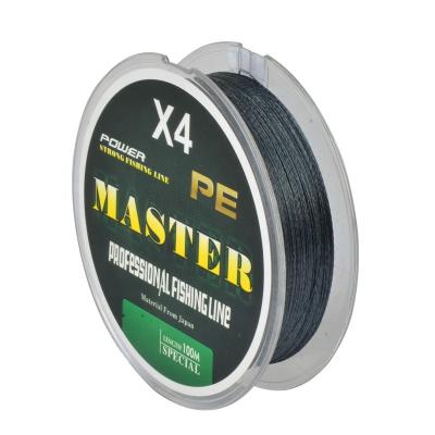 China Float locator 4 strands 100m good quality pe braided fishing line for sale