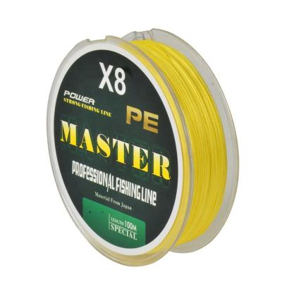 China Float locator 100m super strong 8 strand pe braided fishing line for sale