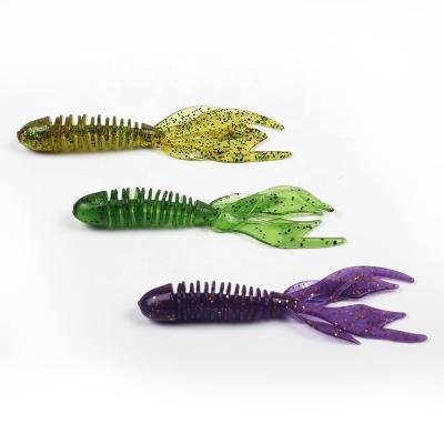 China 8cm soft lure 2.5g fishing worm artificial soft bait predator tackle soft lure fishing worm wobbles WHLY-FS07 for sale