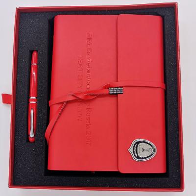 Cina OEM Personalized Custom Spiral Leather Diary Notebook Thermal Binding  diary with Elastic in vendita